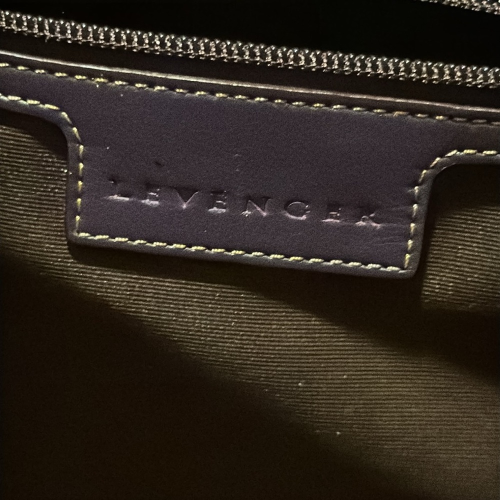 Gorgeous Levenger grape purple leather laptop bag / business tote - EUC! - Picture 6 of 13